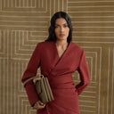 Shamsa Blazer - Burnt Red