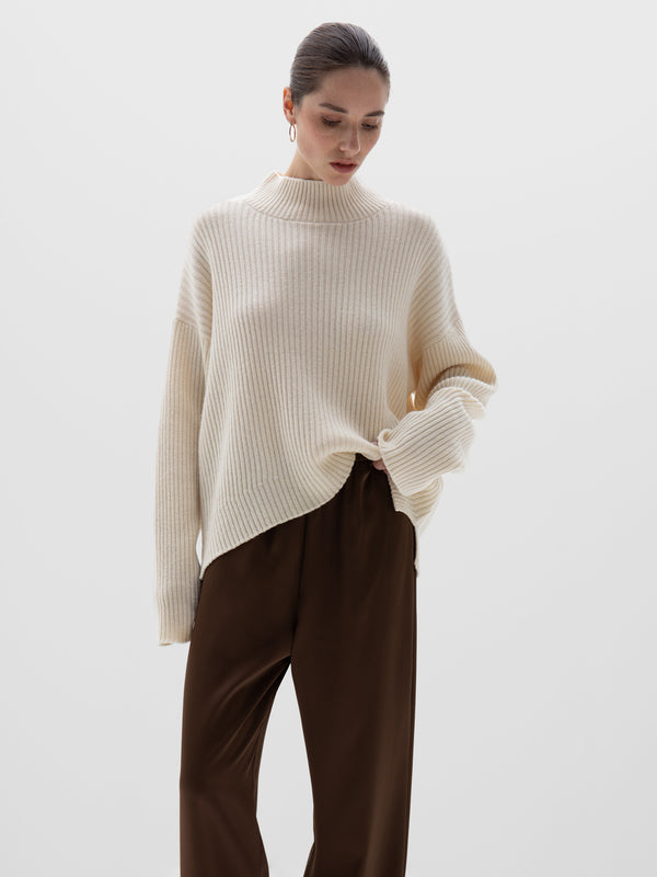 Nathalie Cashmere Jumper - Cream