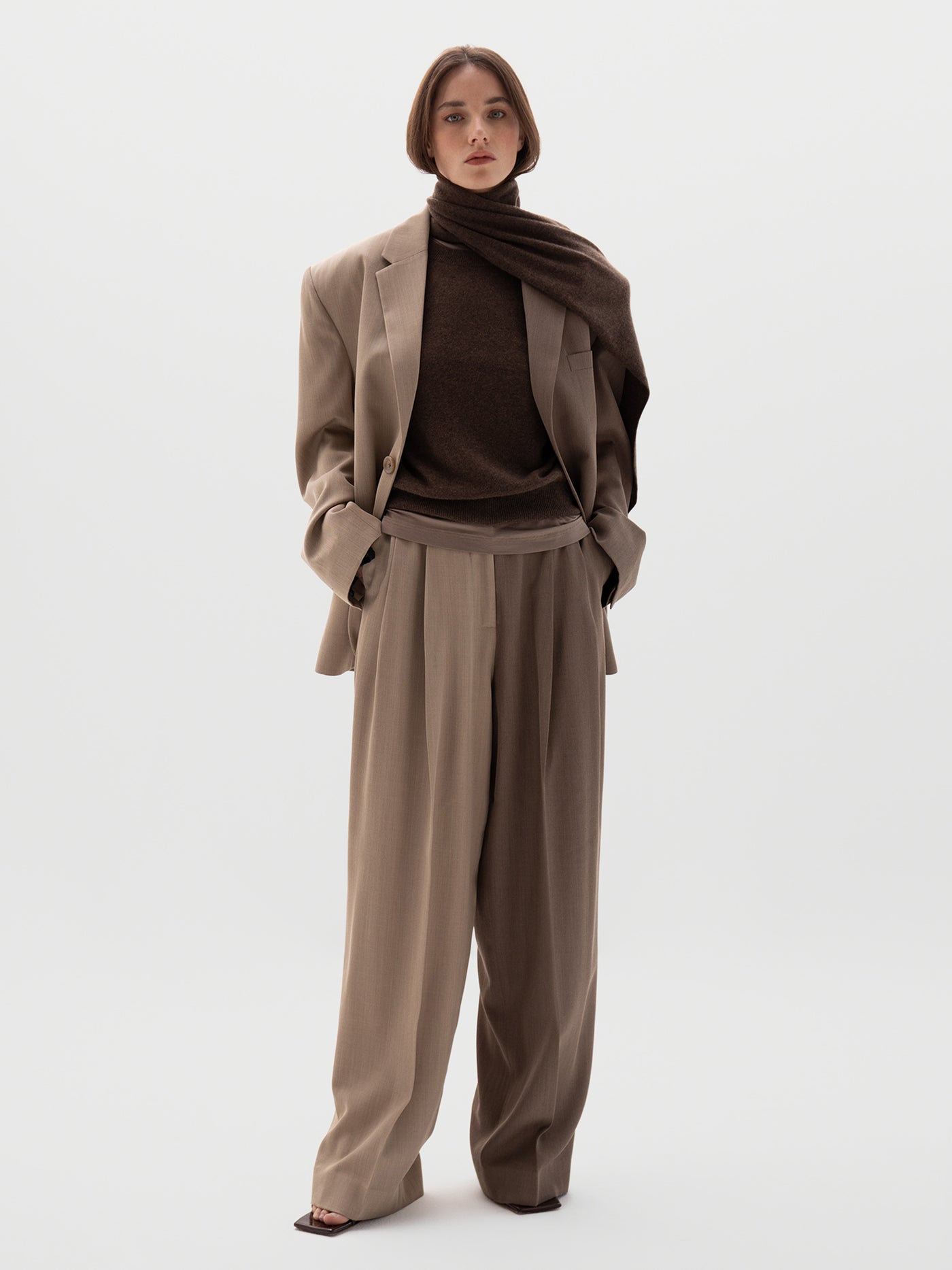 ボトムスその他 Patou Brown Wool Blend Blazer Grand Le Mar - Brown S130 Wool Jacket (SB) – Grand Lè Mar