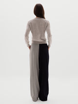 Zelda Trousers - Two-Tone Dark Blue & Grey