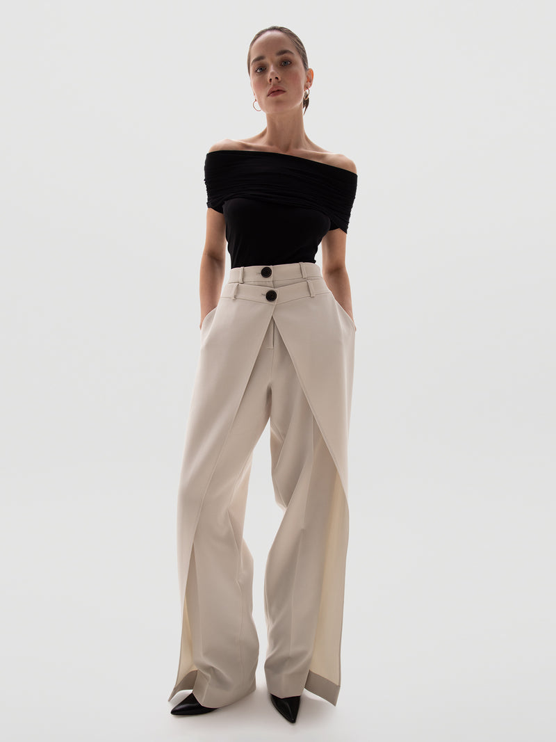 Aya Trousers - Greige