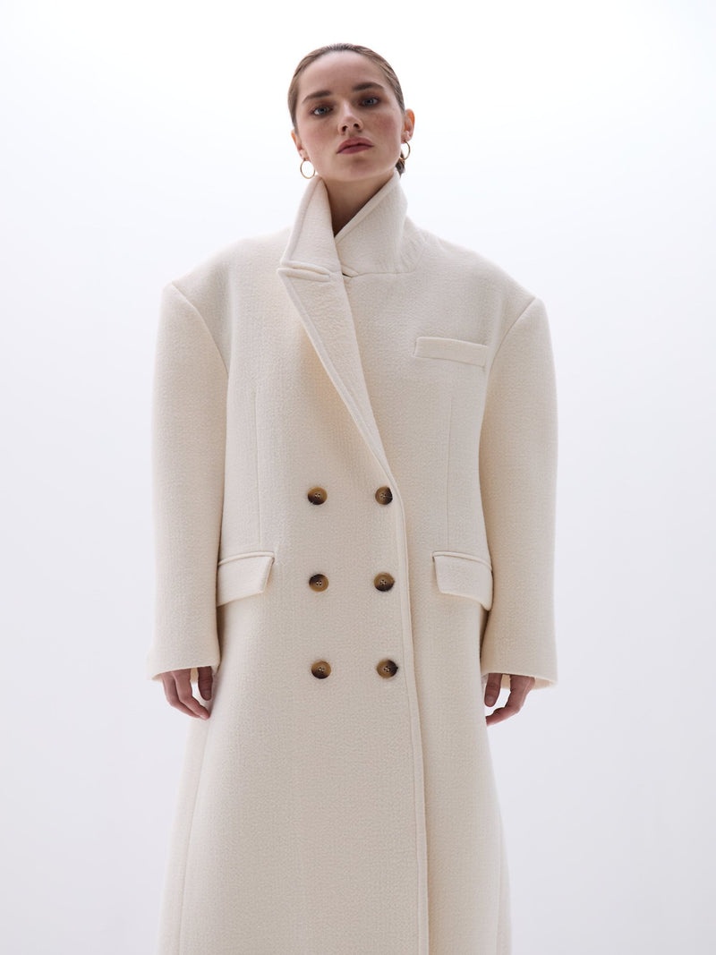 Ross Long Coat - Off White