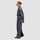 Double Take Blazer - Two-Tone Black & Grey Pinstripe