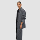 Double Take Blazer - Two-Tone Dark Grey & Black