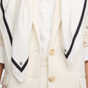 Nomad Silk Scarf Square 90 - Off-White