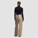 Double Take Trousers - Two-Tone Beige & Taupe