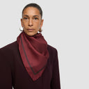Nomad Silk Scarf Square 90 - Burgundy
