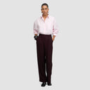 Iconic Tailored Trousers - Plum Brown