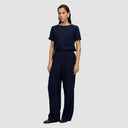 Iconic Elasticated Trousers - Dark Blue