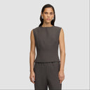 Iconic Sleeveless Top - Mocha