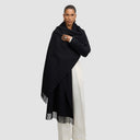 Fringes Coat - Black