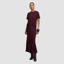 City Skirt - Plum Brown