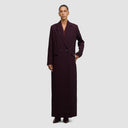 Iconic Long Blazer - Plum Brown