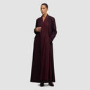 Iconic Long Blazer - Plum Brown