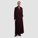 Iconic Long Blazer - Plum Brown
