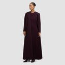 Iconic Long Jacket - Plum Brown