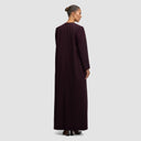 Iconic Long Jacket - Plum Brown