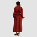Siena Dress - Burnt Red