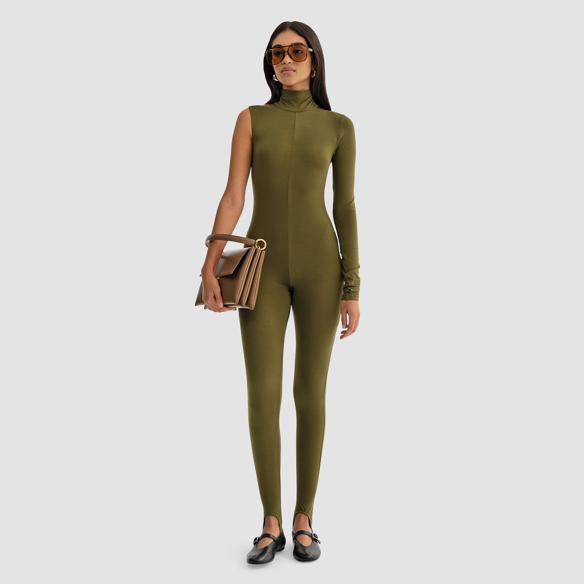 Samira Catsuit - Olive Green – Bouguessa