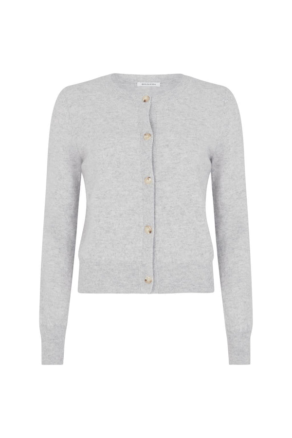 Kate Cashmere Cardigan - Grey