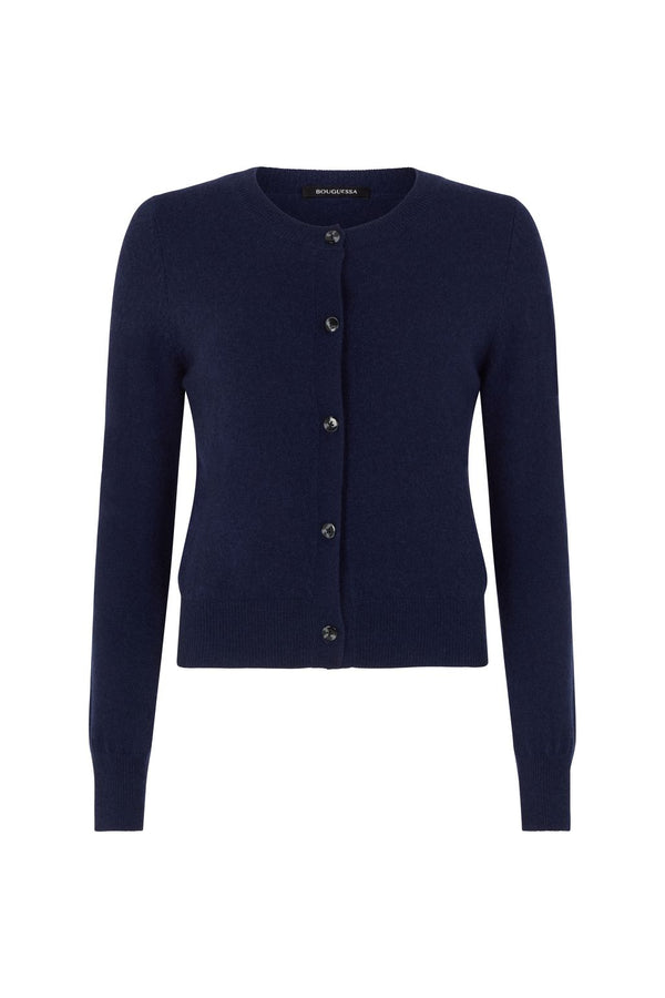 Kate Cashmere Cardigan - Dark Blue