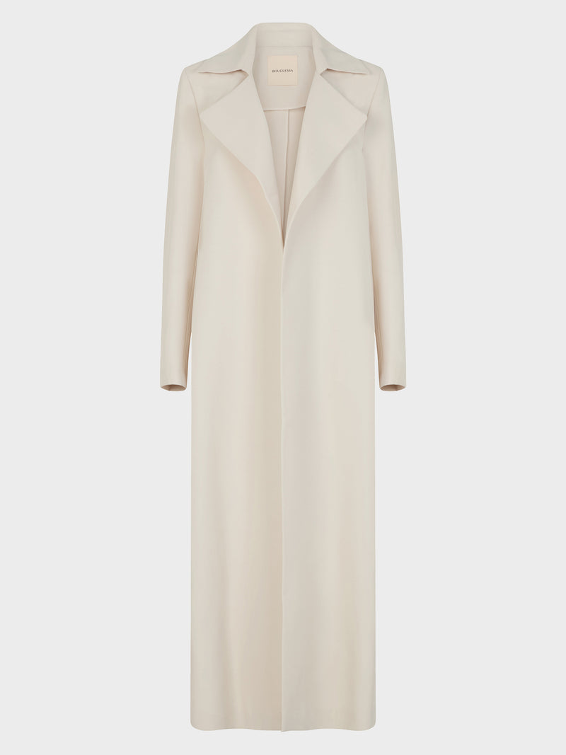 Sheikha Long Trench - Cream