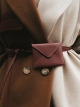 Zeena Belt & Envelope - Burgundy