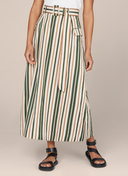 A-line Striped Skirt