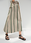 A-line Striped Skirt