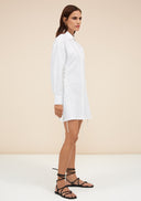 Leila Shirt Dress - White