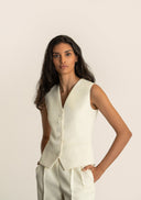 Manel Waistcoat - Off-White