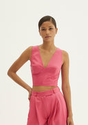 Mimi leather bustier