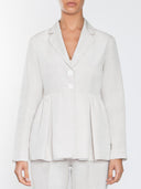 Peplum Jacket - White