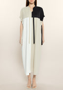 Tri-color Kaftan Dress